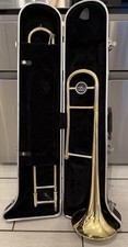 Wisemann DTB-200 Bb Tenor Puzon Złoty lakier Serial 11060305 ABS Twarde etui