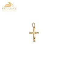 Tiny 14K Gold Cross Pendant RE  PPG008957 
