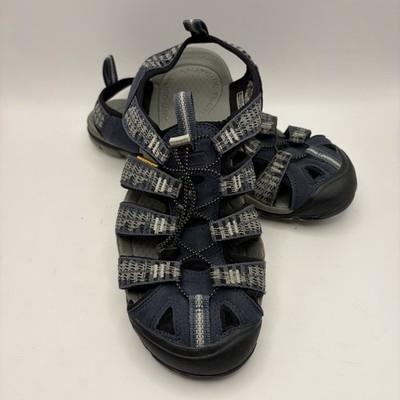 Keen Clearwater CNX 8.5 41 Sandal Strap Comfort Hiking Walking Blue Gray