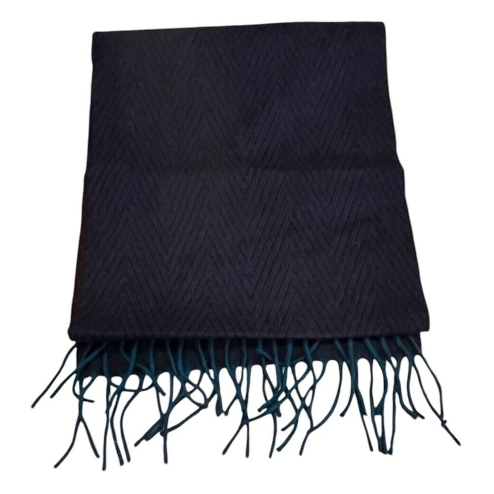 Foulard Christian Dior Monsieur laine d'agneau vert rouge fabriqué en Grande Bretagne unisexe