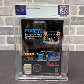 Popeye Gloss Sticker 1st (Nintendo Entertainment System NES) PSA Graded 7.0 CIB