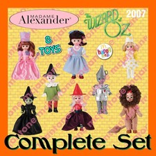 MIP SET 8 McDonald's 2007 MADAME ALEXANDER Doll WIZARD OF OZ Toy Dolls COMPLETE