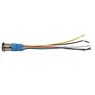 ?16mm Latching Push Button-Switch 12-24V On Off Stainless-Steel LED Self-Locking