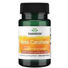 Swanson Beta-Carotene Supplement, 100 Softgels