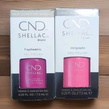 CND Shellac Gel Polish Psychedelic & Holographic 