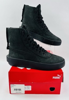 Puma XO Parallel The Weeknd Triple Black 365039-02 Men's Size 8 Nubuck Boot