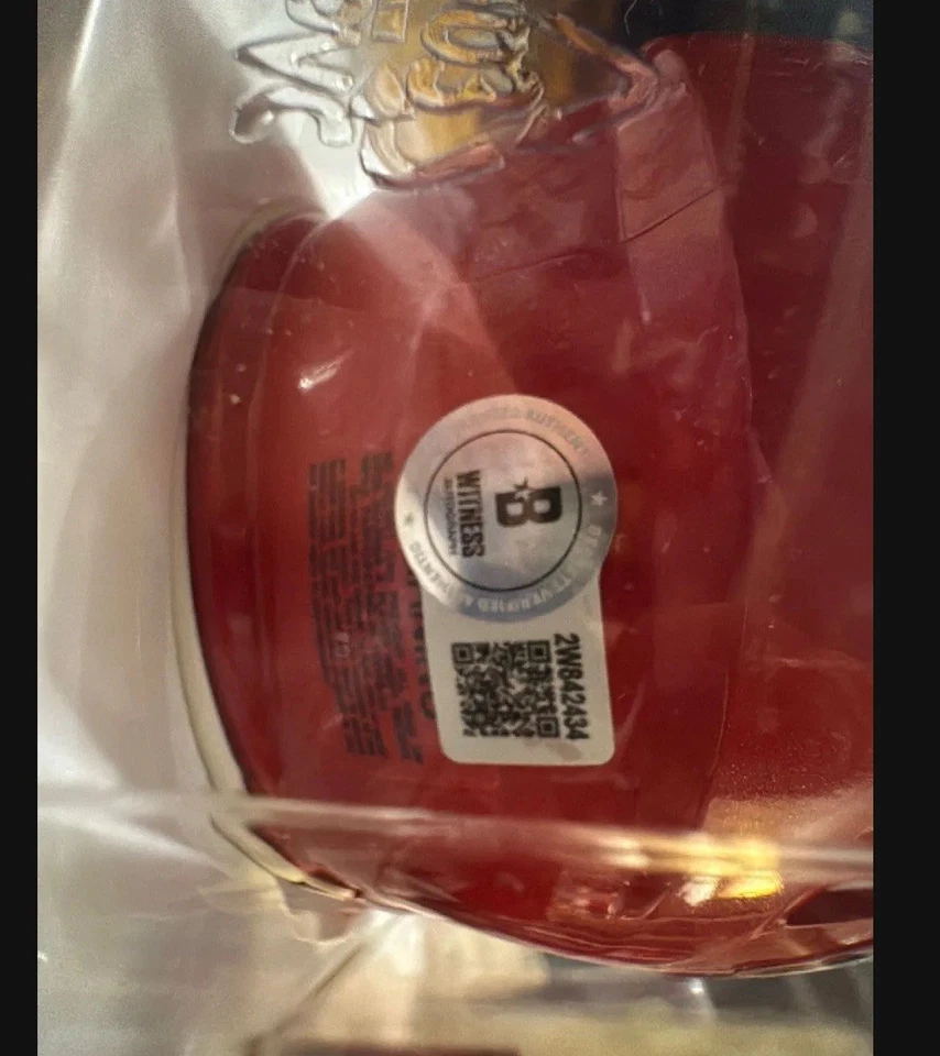 Mini capacete autografado assinado por Dante Hall Kansas City Chiefs - Imagem 2 de 2