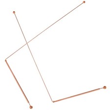 2Pcs Copper Dowsing Rods Professional Divining Tool for Water and Treasure Hunt