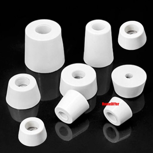 White Rubber Feet Pads With Washer Rubber Bumper Anti-Vibration Foot Pad Damping - Picture 6 of 19