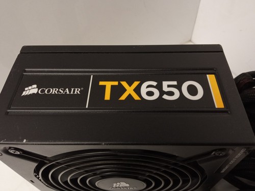 Corsair TX650 650W Desktop PSU ATX Power Supply Unit CMPSU-650TXV2 - Afbeelding 3 van 4