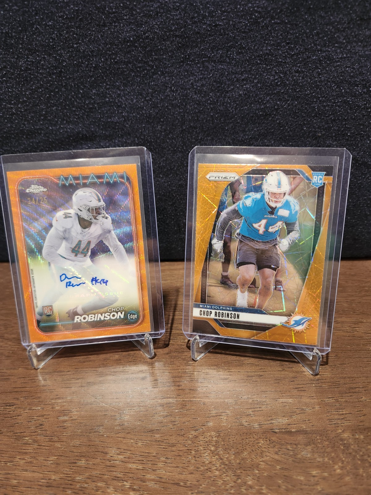 2024 Topps Chrome - Sapphire Orange Prizm Chop Robinson Auto /25