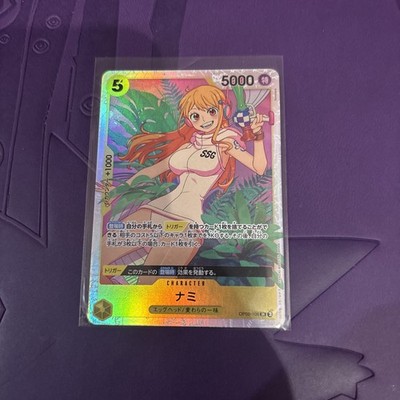One Piece Karte OP08-106 Nami SR Japanische Ära