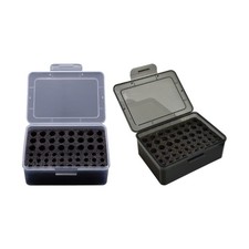 54 Slot 2A 3A Battery Organizers Clear Storage Case Compact Portable Material