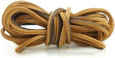 DECKER Leather Boot Lace 141 Inches long Shoelaces Cut to Fit all Size Brown