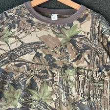 Vintage Realtree Camo Shirt Mens 2XL XXL Camouflage Long Sleeve Pocket USA