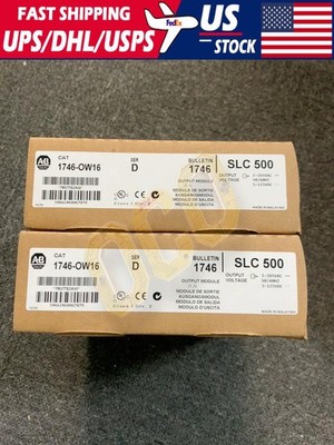 New Sealed Allen-Bradley 1746-OW16 SLC 500 Ser D Output Module PLC 1746OW16