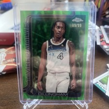 2025-26 Topps Chrome Basketball #162 Rob Dillingham Green Refractor /99
