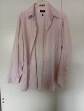Arrow Wrinkle Free Classic Fit Solid Pink Long Sleeve Dress Shirt 17 34/35 XL