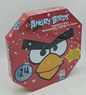 mattel GAMES Angry Birds Adventskalender Inhalt Vögel Balken Karten Schweine NEU
