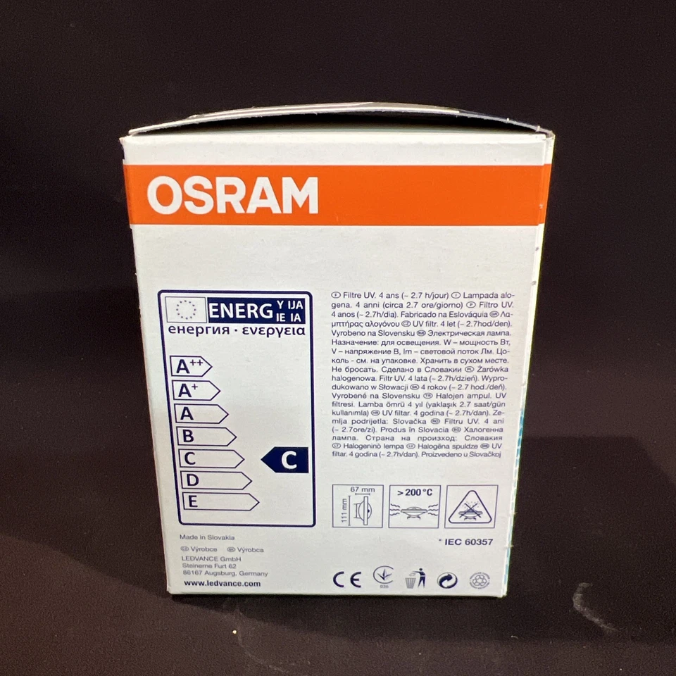OSRAM Halospot 111 STANDARD 35 W G53 24° 320lm UV Filter 41832 FL NEU&OVP  - Bild 2 von 4