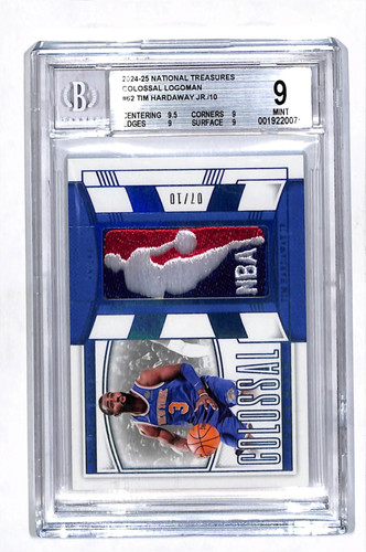 2024 Panini National Treasures Colossal Logoman Tim Hardaway Jr. #62 /10 BGS 9