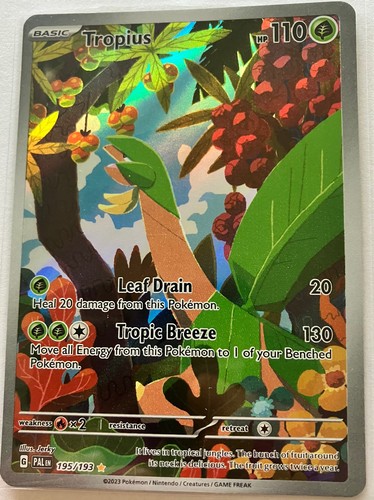 Pokemon Tropius Illustration Rare 195/193 Paldea Evolved 2023 NM