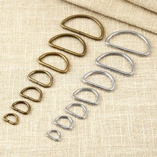 20Pcs 7 Sizes Metal Leather Bag Handbag Purse Strap Belt Web D Ring Buckle Clasp