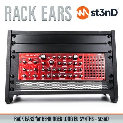 RACK EARS für BEHRINGER 80HP EURORACK CASE SYNTHS (Neutron / Pro-1 / K-2 /