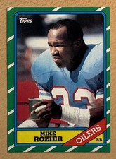 Mike Rozier 1986 Topps Football Rookie Card #351, MINT, Houston Oilers. rookie card picture