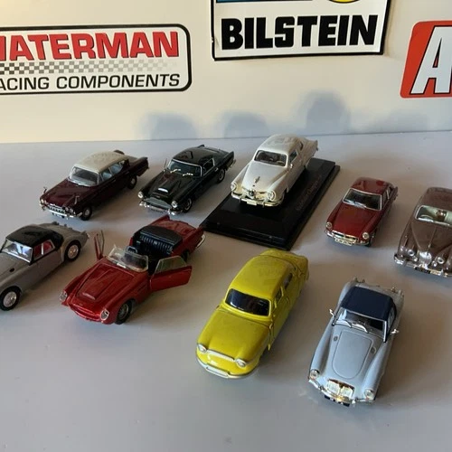 VINTAGE DINKY CORGI DIE CAST 1/43  CARS - PANHARD - MG  - JAGUAR - MIXED LOT !