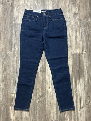 Seven7 Jeans Women's 6 Blue Dark Wash High Rise Skinny Five Pocket Styling NWT