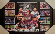Manly Sea Eagles Signed & Framed Sportsprint - Brand New