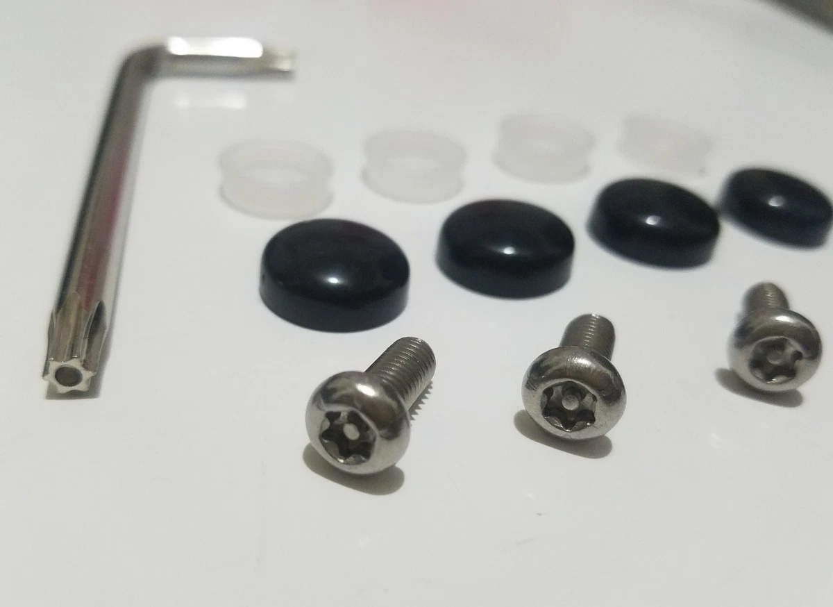 BMW SECURITY Anti Theft Auto License Plate Screws Stainless bolts