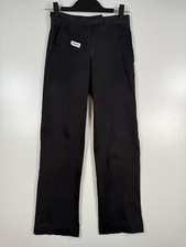 Theory Womens Straight Leg Chino Trouser Pants Career Wear Black Sz 00 13x27.5