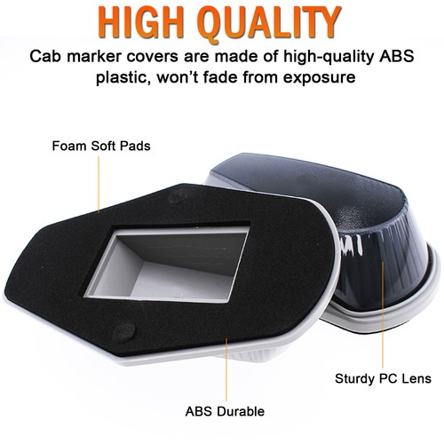 Amber/Smoke Roof Top Cab Marker Lights for Ford F-250 F-350 Pickup 1975-1995 - Picture 98 of 108
