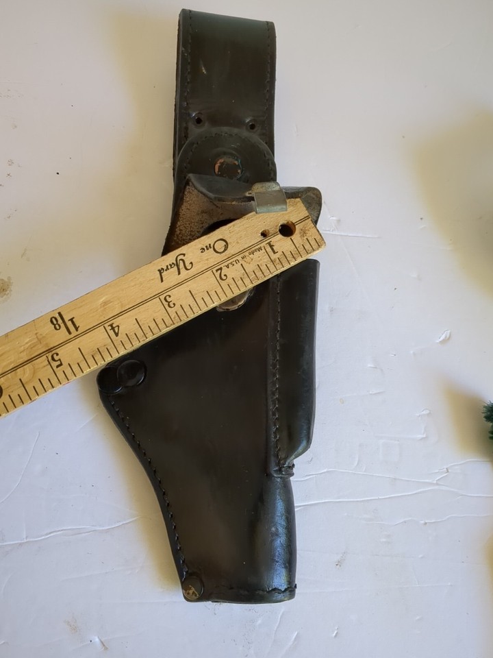 Lot3 German Police Walther PP PPK Black Leather Swivel Pistol Holster