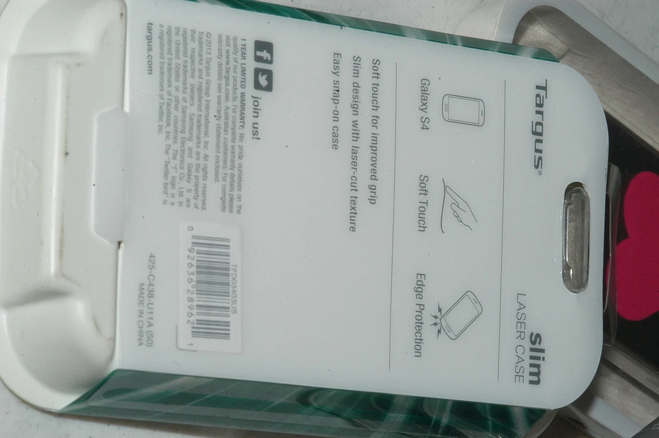 Funda Láser Delgada Targus para Samsung Galaxy S4, Roja Foto 2 de 2