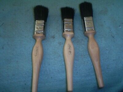 PAINT BRUSHES,QUALITY STANLEY 1.1/2""  PURE BRISTLES THICK FILLING  3 PIECES