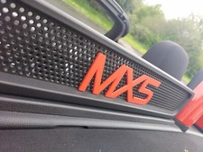 Mazda MX5 Wind Deflector Name Badge Logo Mod 3D Printed Gift Read Description