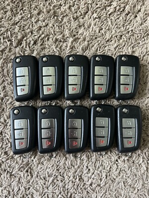 LOT OF 10 NISSAN ROGUE 14-20 FLIP KEY REMOTE FOB FCC: CWTWB1G767 (3-BTN) GOOD!