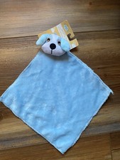 Angel of Mine Blue Puppy Dog Security Blanket Lovey Baby Boy Plush New