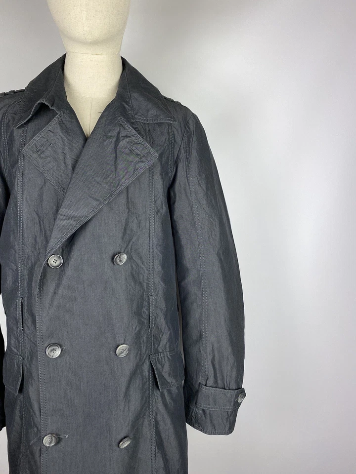 D&G Dolce & Gabbana men’s double breasted cotton trench coat jacket size 50 - Image 3 of 4