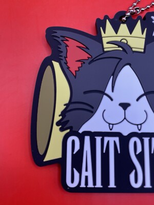Final Fantasy 7 CAIT SITH FF7 Rubber Keychain Bandai
