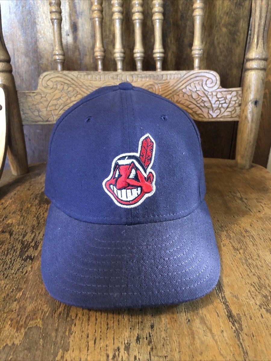 Vintage NewEra Cleveland Indians Cap Hat Adult Mens Fitted