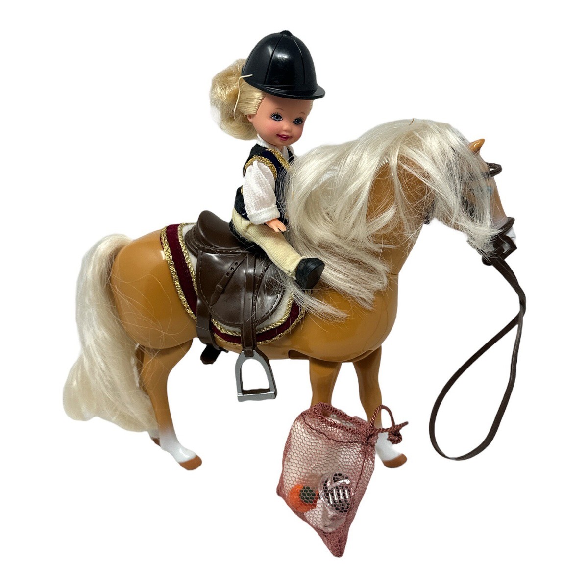 MATTEL BARBIE - SHELLY & PONY HORSE EQUESTRIAN RIDING DOLL | eBay