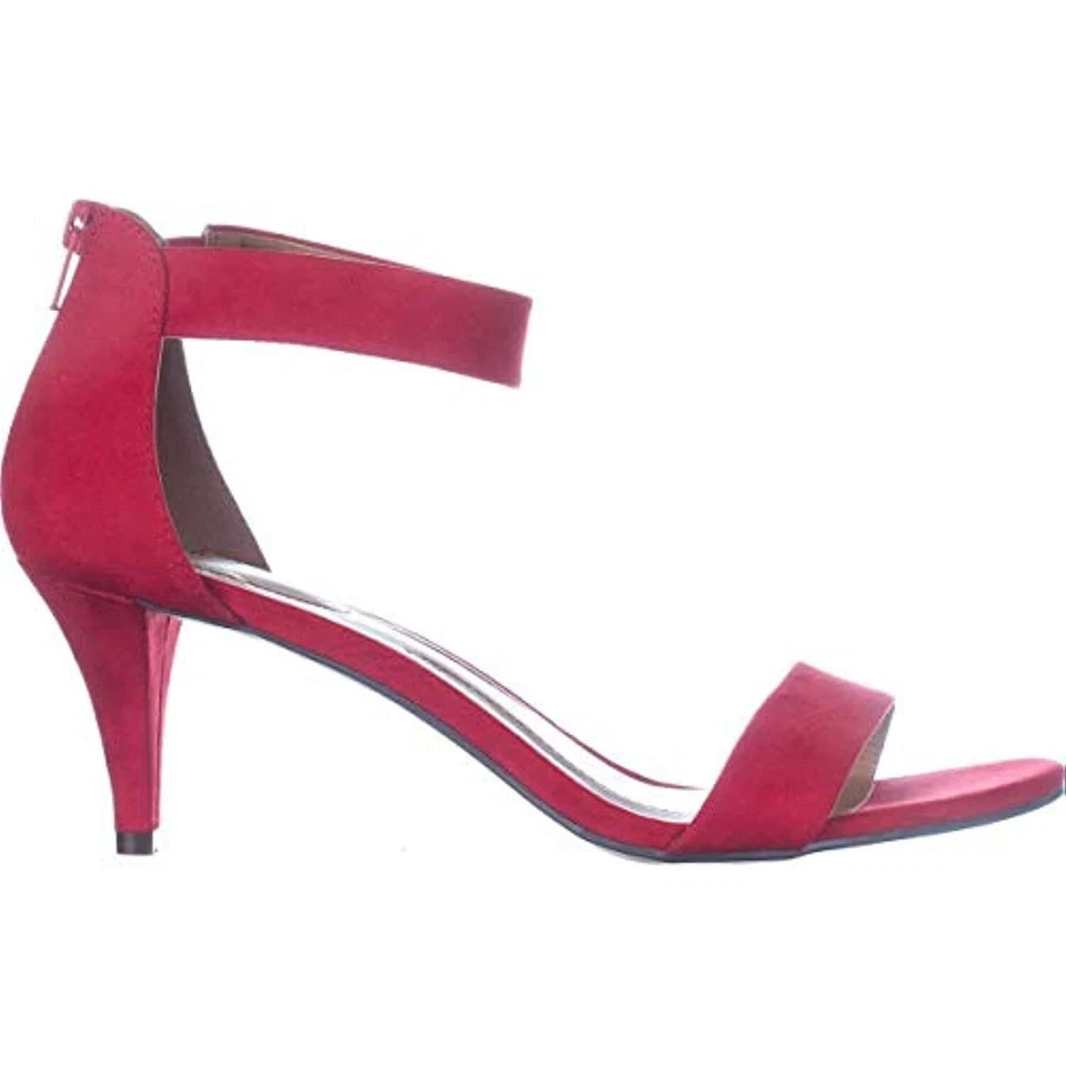 Sandalias de vestir Style & Co. Paycee de gamuza sintética para mujer rojas 6 medianas (B,M) Foto 4 de 4