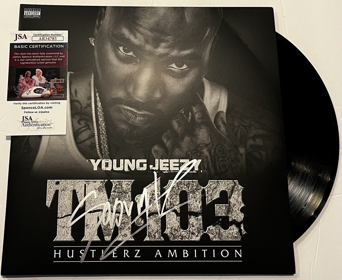 YOUNG JEEZY SIGNED TM:103 HUSTLERZ AMBITION LP VINYL RECORD ALBUM