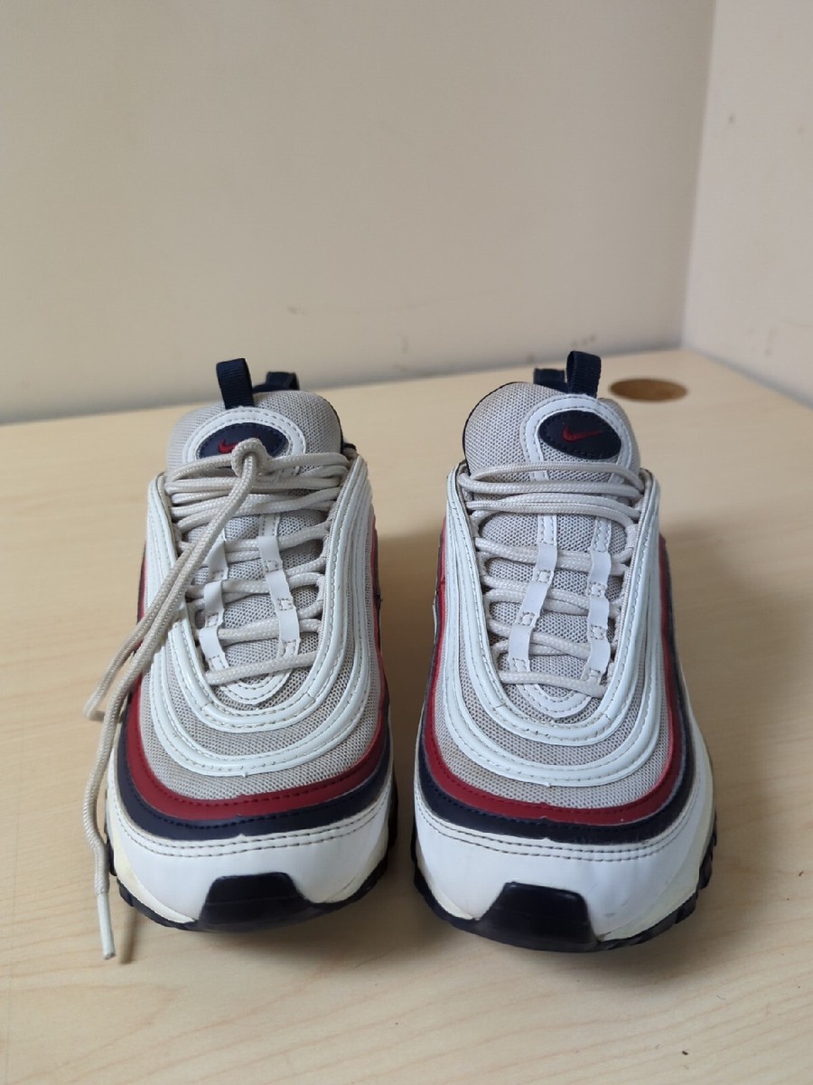 Nike Air Max 97 Women White Blue Red SZ 7 921733 102 | eBay