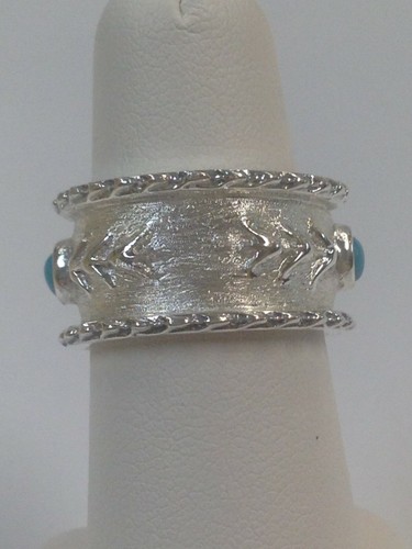 Türkis Ring massiv 925 Sterling Silber - Bild 4 von 6
