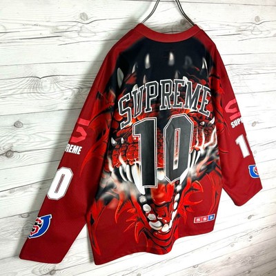 Supreme Dragon Hockey Jersey Color Red Black Size XL | eBay